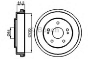 986477147 Bosch 0 986 477 147 барабан тормозной Honda CR-V/HR-V 1.6/2.0 99