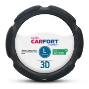 Оплетка CARFORT 3D, 6 подушек, черная, L