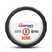 Оплетка CARFORT Bone, рельефные ребра, черная, S