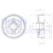 Барабан тормозной RENAULT LOGAN/CLIO/MEGANE (d=203mm)