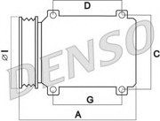 DCP50122 компрессор кондиционера Toyota Avensis/Corolla 2.0D-4D 03-09