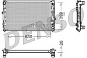 Радиатор AUDI A4/A6 2.4-2.8/2.5TD A/T 97-06