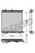 Радиатор системы охлаждения CITROEN: C2 (JM) 1.1/1.4 HDi/1.6 03 - , C3 (FC) 1.1 i/1.4 16V HDi/1.4 HDi/1.4 i/1.6 16V 02 - , C3 Picasso 1.4 VTi 95 09 - , C3 Pluriel (HB) 1.4/1