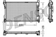 Радиатор охл. ДВС MB W203 1.8-3.5/2.0D/2.2D 00-