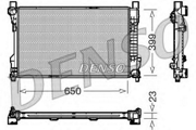 DRM17081 радиатор системы охлаждения МКПП MB W203/C203/S203 2.0i 16V 00-02