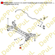 БОЛТ РАЗВАЛЬНЫЙ HYUNDAI SONATA (07…), KIA SPORTAGE (10-15)