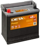 Аккумулятор DETA Power 45Ач 330А прямая/п.