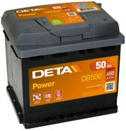 Аккумулятор DETA Power 50Ач 450А обратная/п.