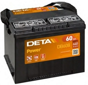 Аккумулятор DETA Power 60Ач 640А прямая/п.