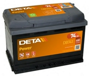 Аккумулятор DETA Power 74Ач 680А прямая/п.