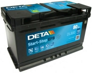 Аккумулятор DETA MICRO-HYBRID 80Ач 720А обратная/п.