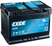Аккумулятор EXIDE MICRO-HYBRID 70Ач 760А обратная/п.