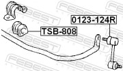 0123124R тяга стабилизатора заднего Toyota Corolla NZE124/ZZE124 00