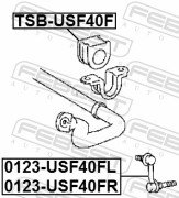 0123USF40FR тяга стабилизатора переднего правая Lexus LS460 07/ LS600H 08