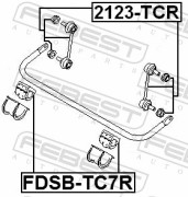 Тяга стабилизатора заднего FORD Transit Connect (TC7)