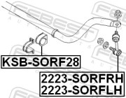 2223SORFRH тяга стабилизатора переднего правая KIA Sorento 04