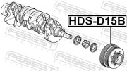 ШКИВ КОЛЕНВАЛА D13B/D15B/ZC