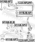 HYBJB-NF пыльник шаровой опоры Hyundai Sonata EF 99-05