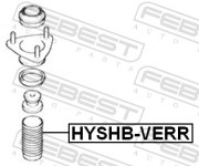 ПЫЛЬНИК ЗАДНЕГО АМОРТИЗАТОРА (HYUNDAI ACCENTVERNA 1999-) FEBEST