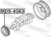 Шкив коленчатого вала 4G63 (MITSUBISHI GALANT E55A/E75A 1992-1996)