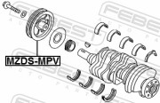 ШКИВ КОЛЕНВАЛА MZDS-MPV