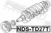 NDS-TD27T шкив коленвала td25/td27/qd32 Nissan King Cab D22 1998-2004