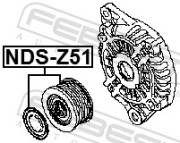 Шкив генератора NISSAN MURANO Z51 07-14