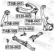 TBB-065 пыльник шаровой опоры переднего верхнего рычага Toyota Mark 2/Chaser/Cresta 92-01