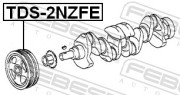 Шкив коленчатого вала 1NZFE/2NZFE (TOYOTA COROLLA CE120/NZE12/ZZE12 2000-2008)