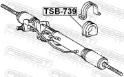 ПРОСТАВКА РУЛЕВОЙ РЕЙКИ (TOYOTA LAND CRUISER 100 HDJ101/UZJ100 1998-2007) FEBEST