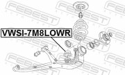 ПРОСТАВКА ЗАДНЕЙ ПРУЖИНЫ НИЖНЯЯ VWSI-7M8LOWR