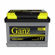 Аккумулятор GANZ EFB 77Ач 750А прямая/п.