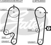 Ремень ГРМ MITSUBISHI 1.3-1.5 95-05 (107x25)