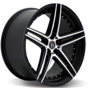 Диск литой HARP 8x18R 5/114,3 satin-black__machined-face