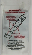 Смазка суппорта силиконовая с керамикой SLIPKOTE 943C SILARAMIC DISC BRAKE CALIPER GREASE (Пакетик пэ 3г)