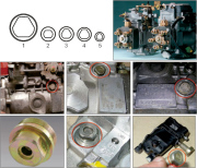 Набор специальных головок для ТНВД (BOSCH) 5 пр. для BOSCH VE, TDI, CR JTC /1