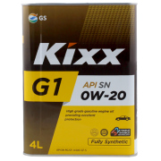 Моторное масло Kixx G1 SN 0W-20 синтетика 4л