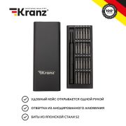 Набор отверток для точных работ KRANZ RA-03, 25 предметов