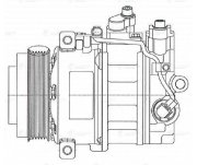 Компрессор кондиционера MERCEDES-BENZ C (W204) 07-/E (W212) 09-