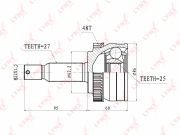 CO3626A LYNXauto ШРУС наружный передний