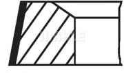 Порш кольца Mercedes OM601, 602, 603 D=89.0 2.5x2x