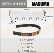 Ремень ручейковый MASUMA 5PK-1160