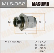 Гайка MASUMA 14x1.5 , Land Cruiser 100 с шайбой D 30mm/ под ключ=21мм