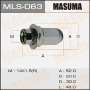 Гайка MASUMA 14x1.5 , Land Cruiser 100 с шайбой D 30mm/ под ключ=21мм