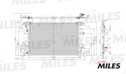 Конденсер MITSUBISHI LANCER / OUTLANDER 1.5-2.4/2.2D 07-