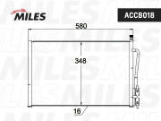 Конденсер FORD FIESTA/FUSION 1.25/1.3/1.4/1.6 01-