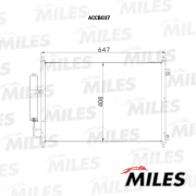 Конденсер NISSAN X-TRAIL 2.0-2.5/2.0D 07-