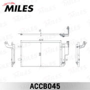 Радиатор кондиционера (паяный) MAZDA 3 1.6/2.0/2.2TD 09- ACCB045