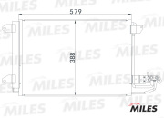 Конденсер VAG CADDY III / TOURAN 1.4-2.0/1.9-2.0 TDi 03-