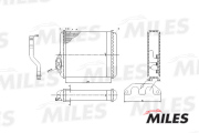 Радиатор отопителя VOLVO 400/460/480 1.6-2.0/1.9TD 88-96